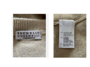 Brunello Cucinelli Cashmere-Silk Sweater w/ Monili Trim